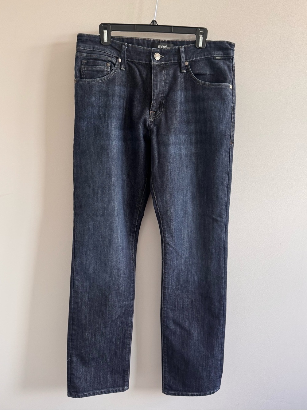Mavi Matt Classic Straight Jeans 33x34 Dark‎ Wash Men's Denim